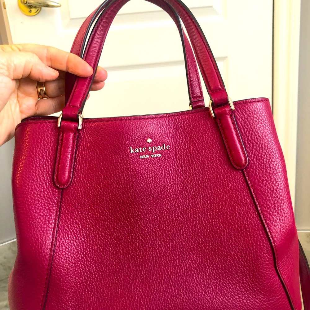 Kate Spade medium cross-body bag in raspberry!